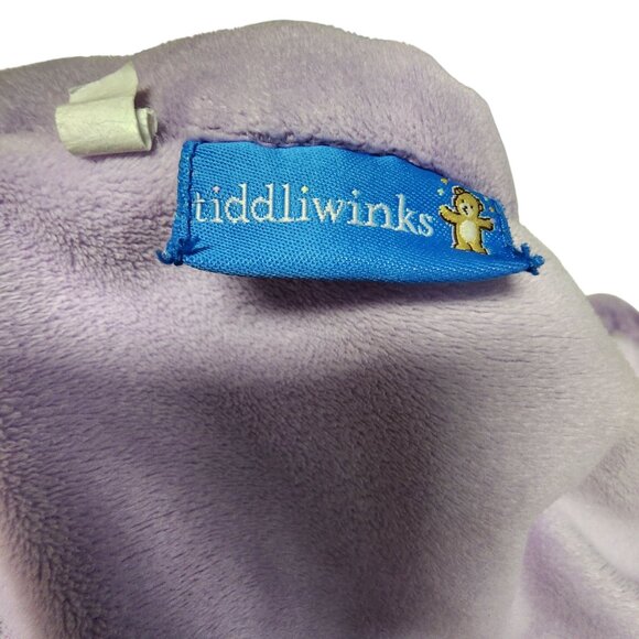Tiddliwinks Baby Security Blanket With Butterfly Applique 12"x12" Lavender - Picture 3 of 3